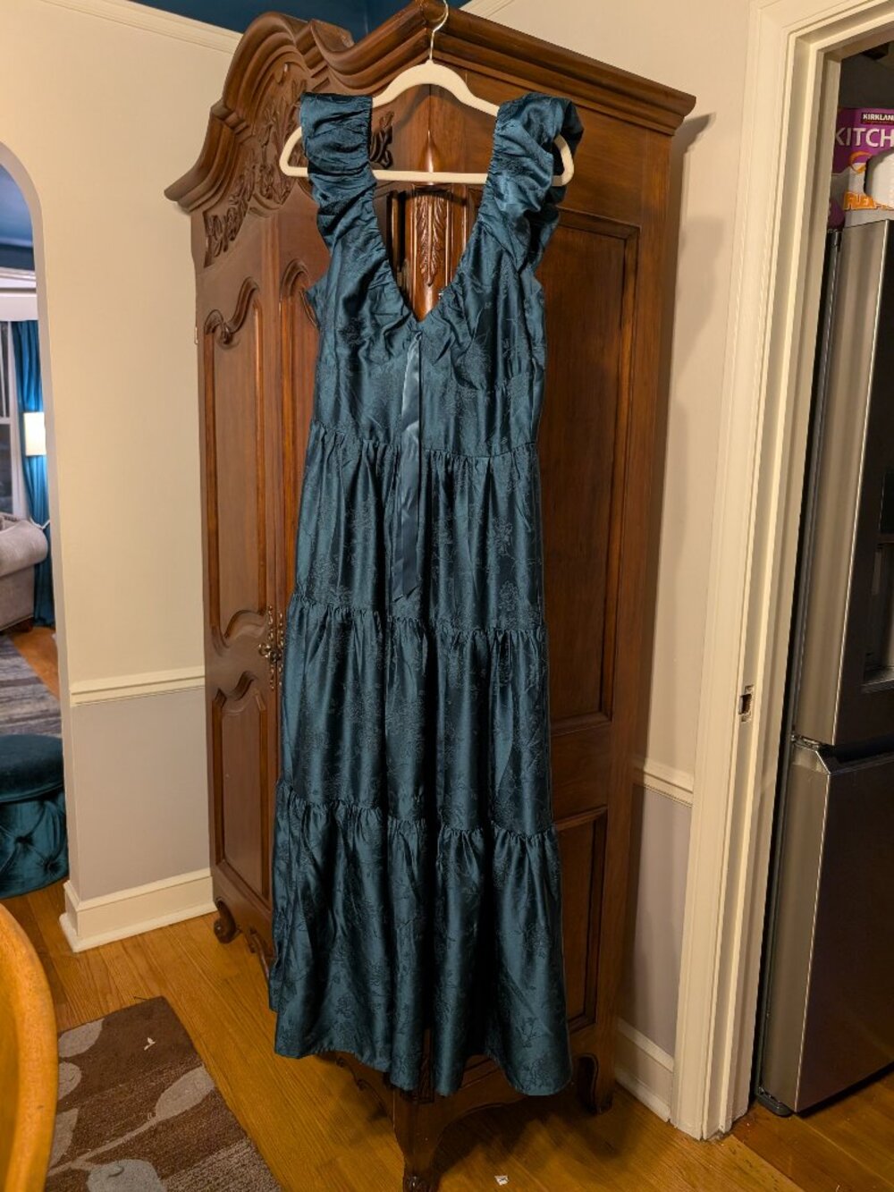 Francesca's Dress in dark green- L